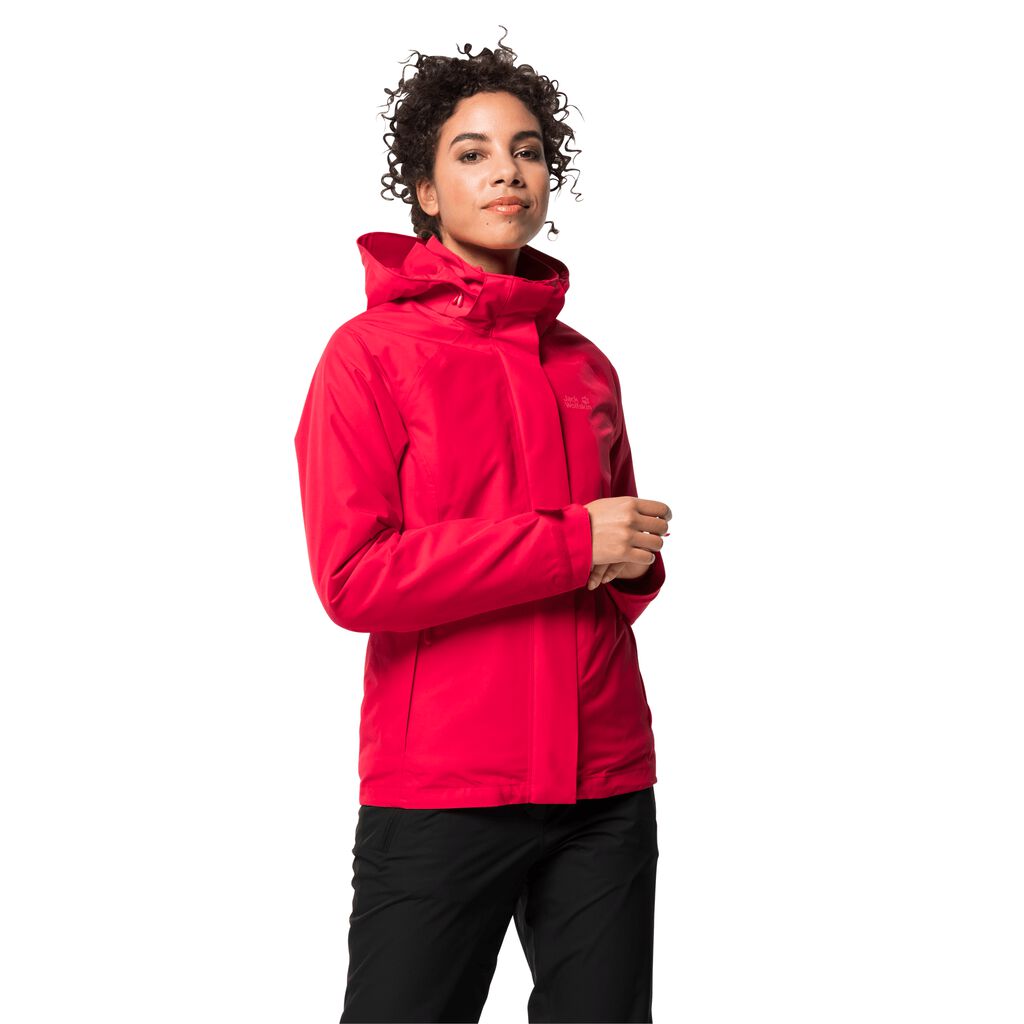 Jack Wolfskin ICELAND VOYAGE Vestes Femme Rouge - VFDYPBH-23